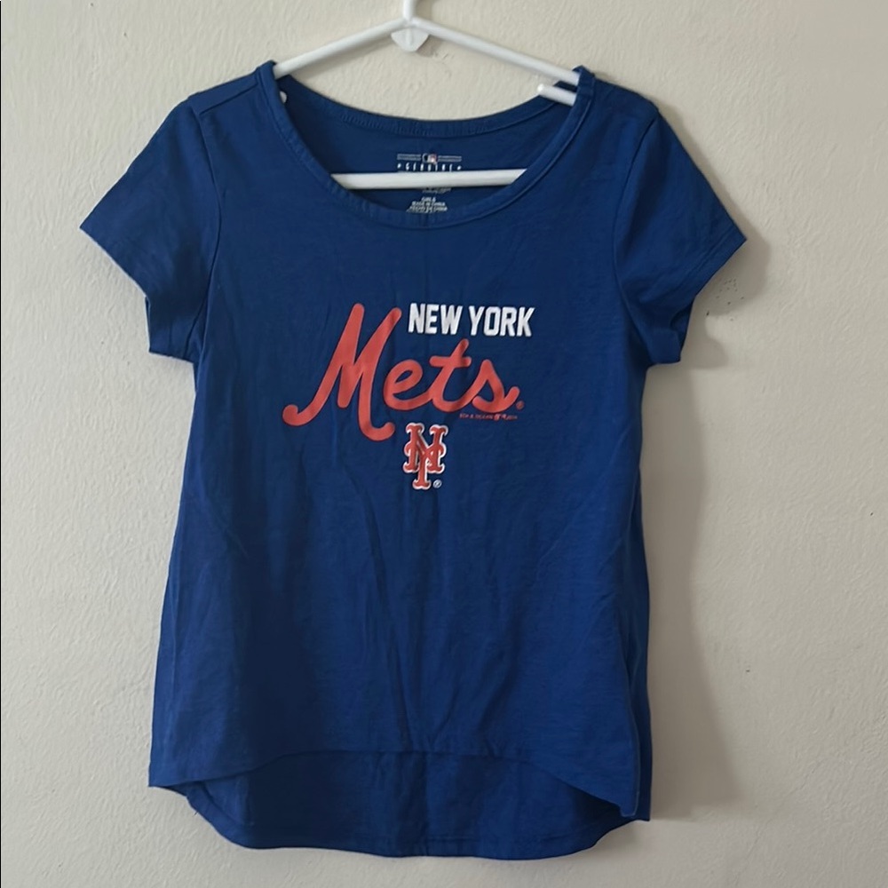 New York Mets Girls Blue T-Shirt Genuine Merchandise size Small NWOT